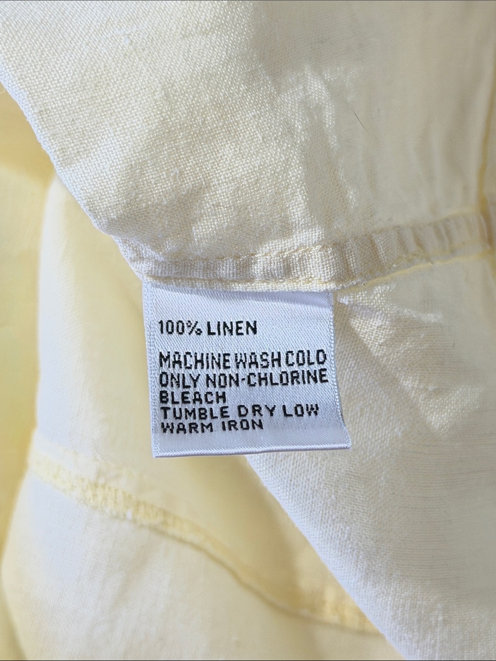 Talbots Soft Lemon Button-Up Collared Blouse - Picture 4 of 12
